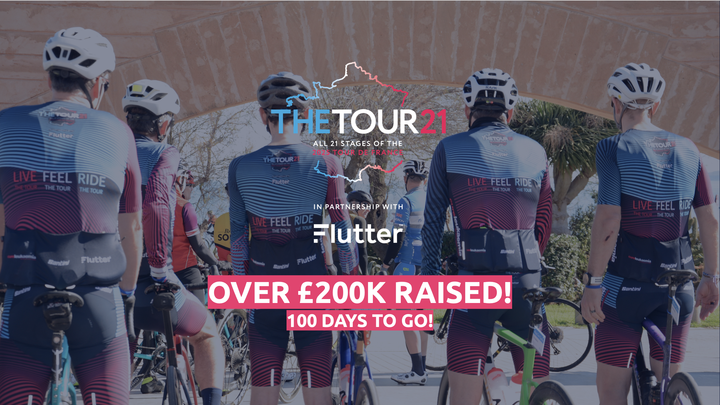100 Days to Go: The Tour 21 Team surpass £200k